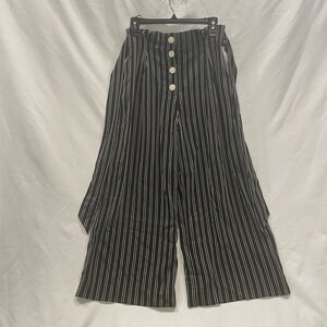 Parker NY Nordstrom Striped Palazzo Dress Pants Slacks Sm Coquette 90s Lined Bow